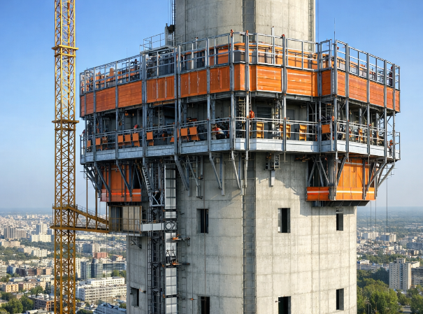self climbing formwork แบบหล่อปีนเขาด้วยตนเอง